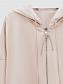 Flos-viscose shorts with elastic band with drawstring color beige