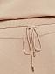 Flos-viscose shorts with elastic band with drawstring color beige