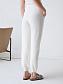 Flos-viscose shorts with elastic band with drawstring color white