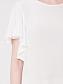 Flos-viscose shorts with elastic band with drawstring color white