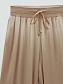 Flos-viscose shorts with elastic band with drawstring color beige