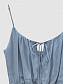 Flos-viscose shorts with elastic band with drawstring color blue