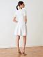 Flos-viscose shorts with elastic band with drawstring color white