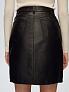 Юбка мини из натуральной кожи