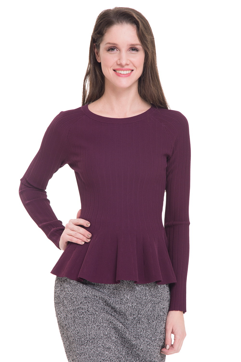 Платье с баской