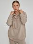 Толстовка oversize на молнии с капюшоном 