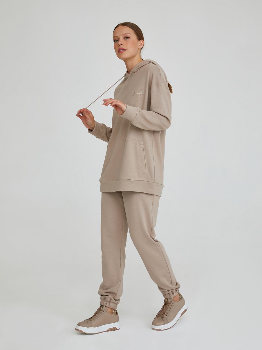 Толстовка oversize на молнии с капюшоном 
