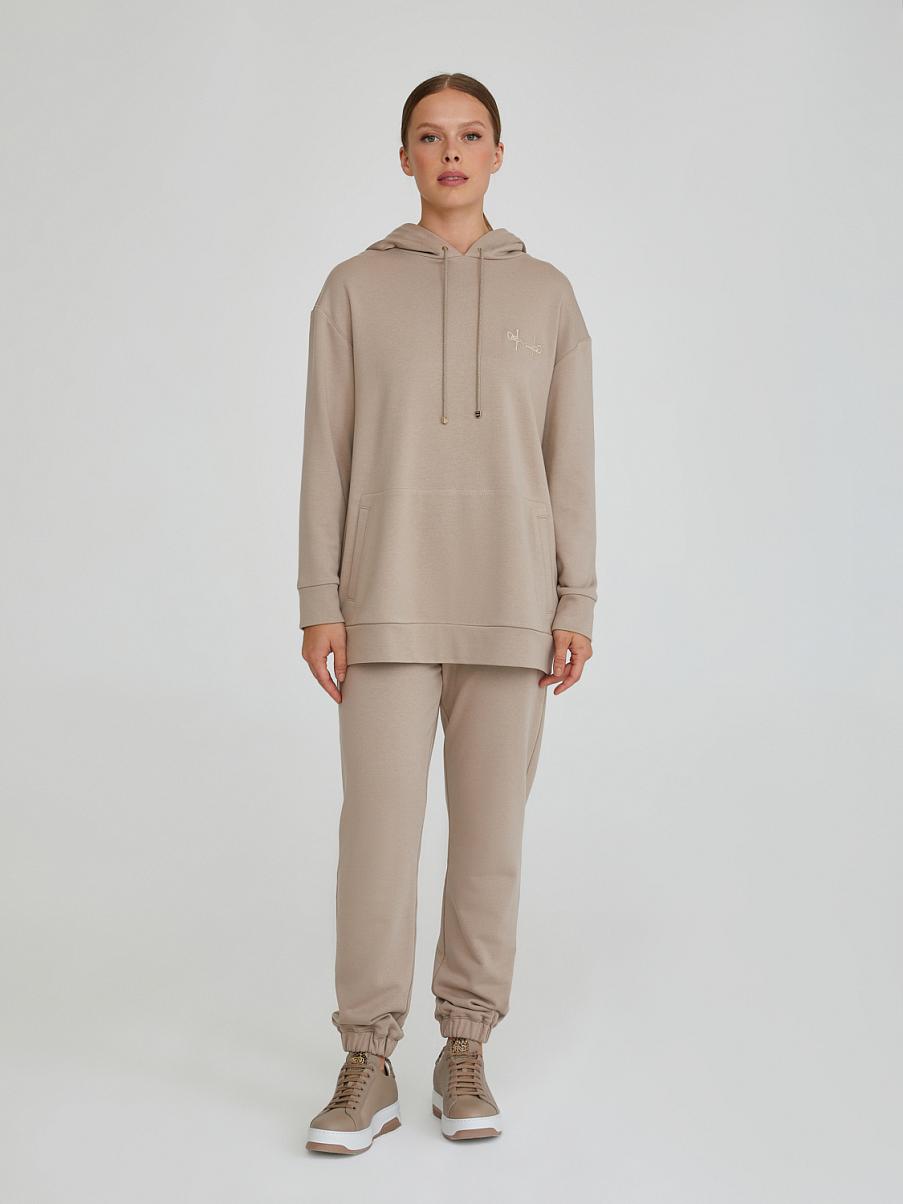 Толстовка oversize на молнии с капюшоном 