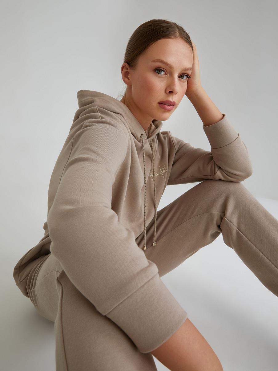 Толстовка oversize на молнии с капюшоном 