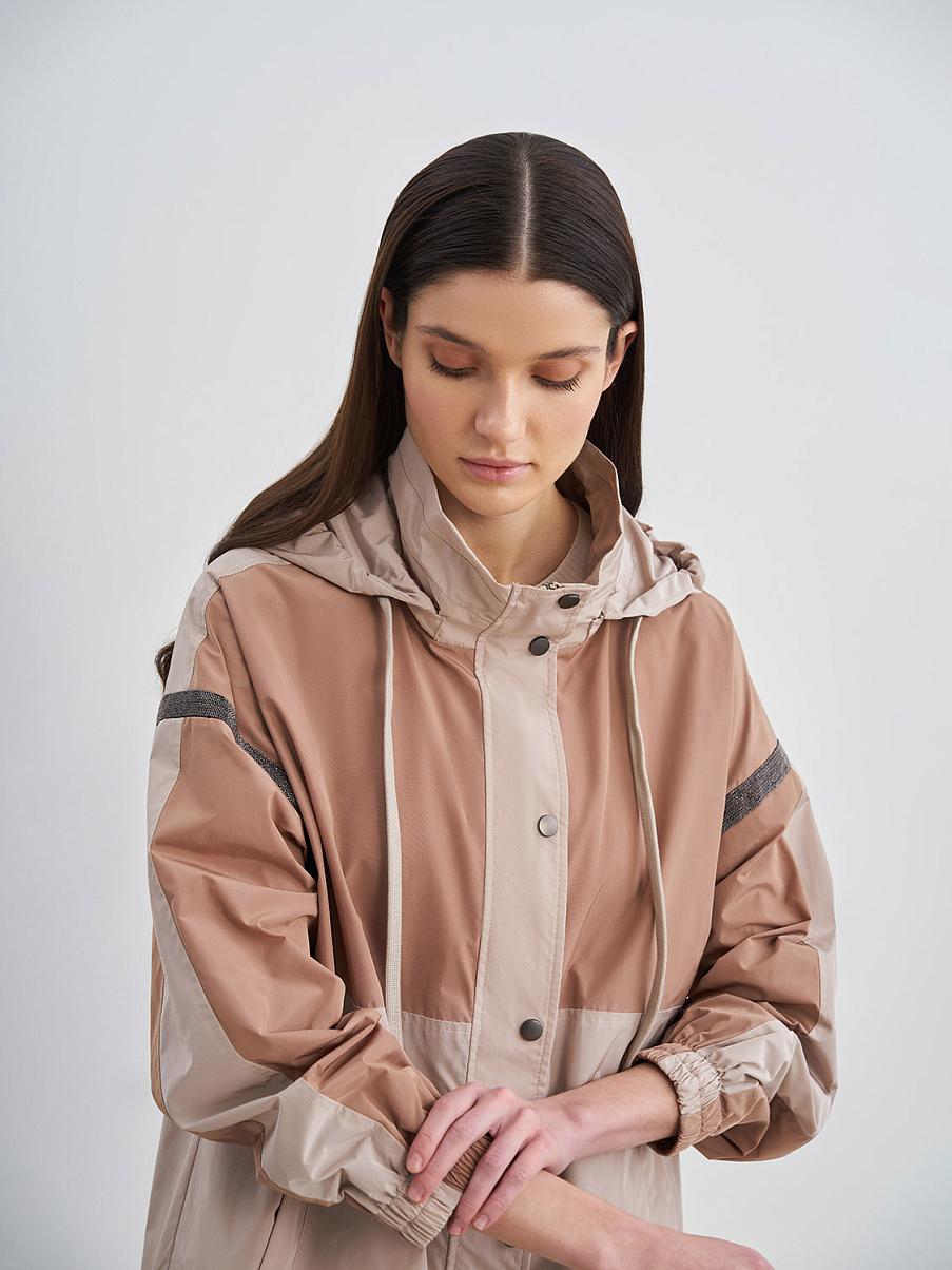 Парка прямого кроя с капюшоном