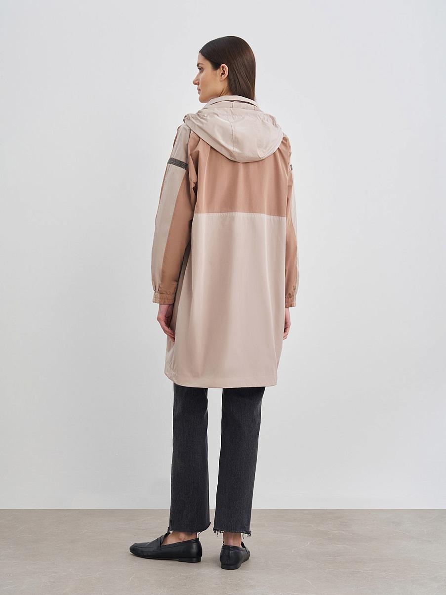 Парка прямого кроя с капюшоном