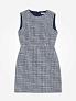Твидовое платье-футляр длины мини