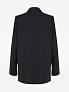 Двубортный прямой жакет с шерстью
