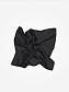 Шелковый однотонный платок цвет черный