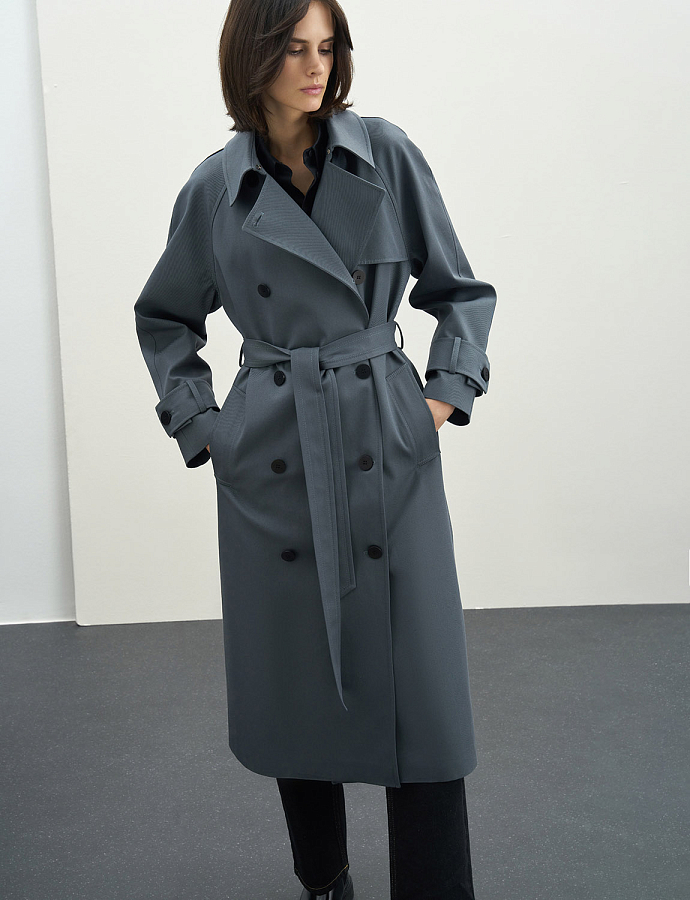 LSWF-362002 Тренч (индиго, XS)