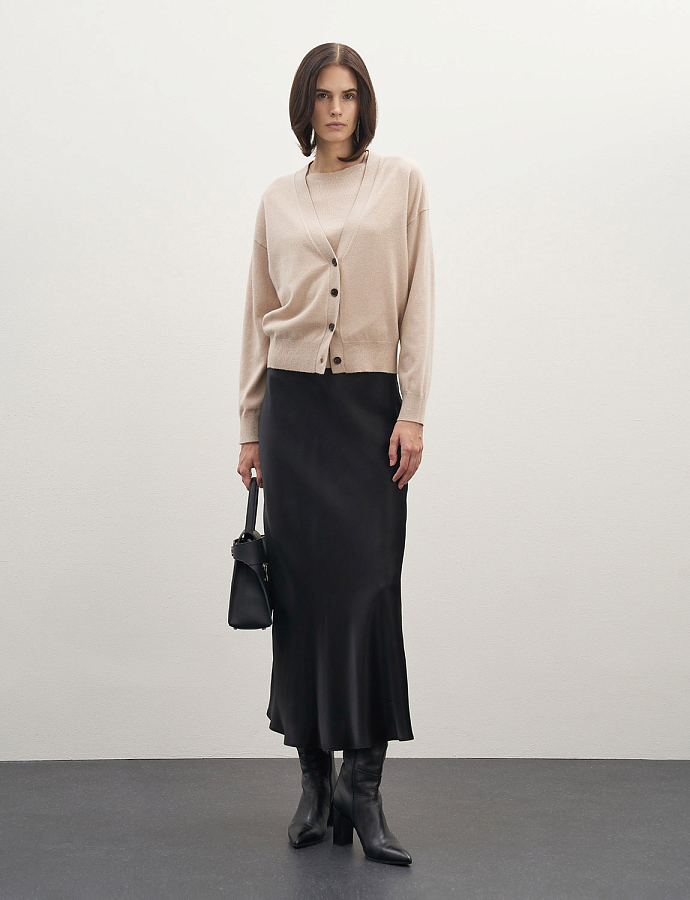 LSCH-200013 Кардиган (бежевый, L)