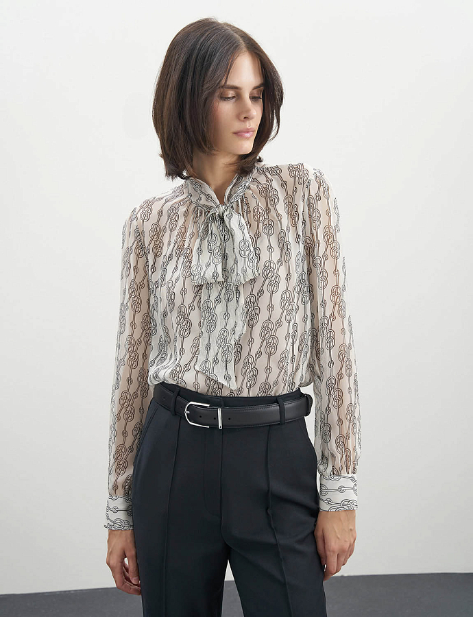 LSSS-162002 Блуза (бежевый, XS)