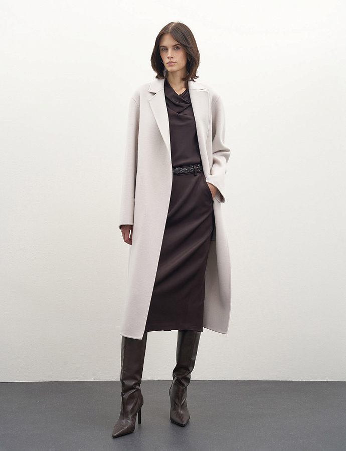 LSCH-040008 Пальто (светло-серый, L)