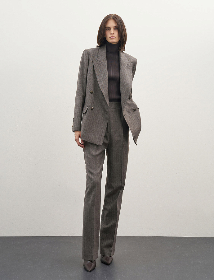 LSWF-132029 Брюки (коричневый, XS)