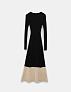 Трикотажное платье миди с шерстью и ангорой