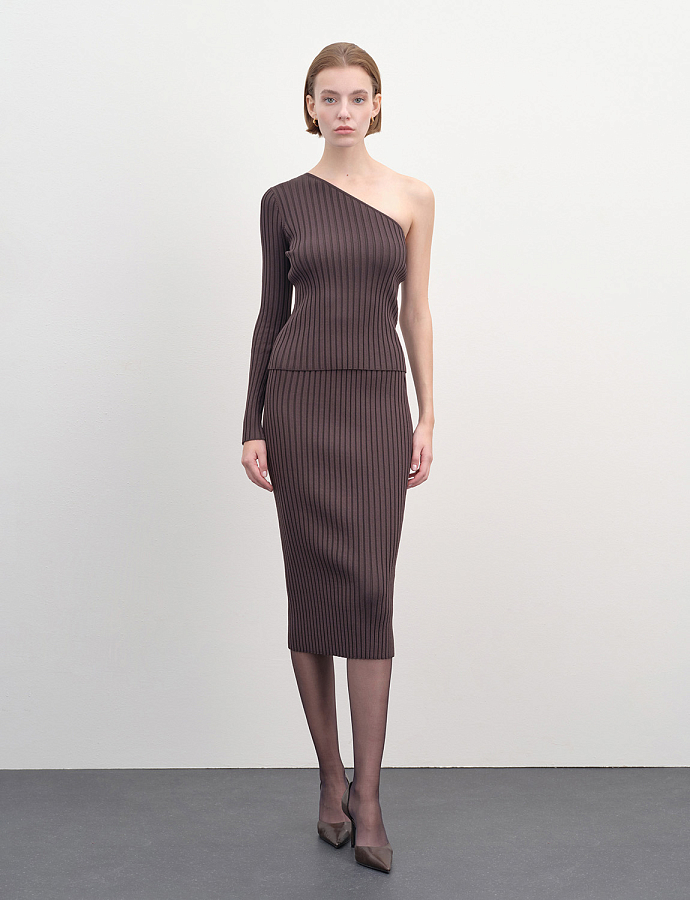 LSCH-030007 Юбка (коричневый, XS)